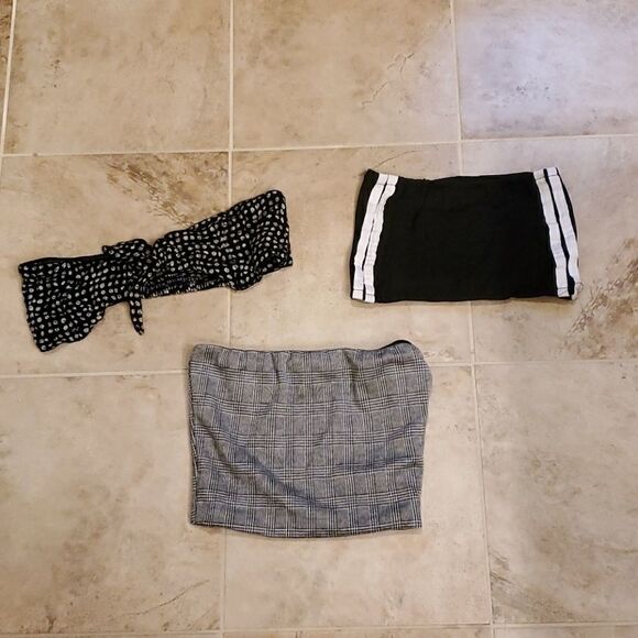 Strapless crop top bundle  - Picture 1 of 4